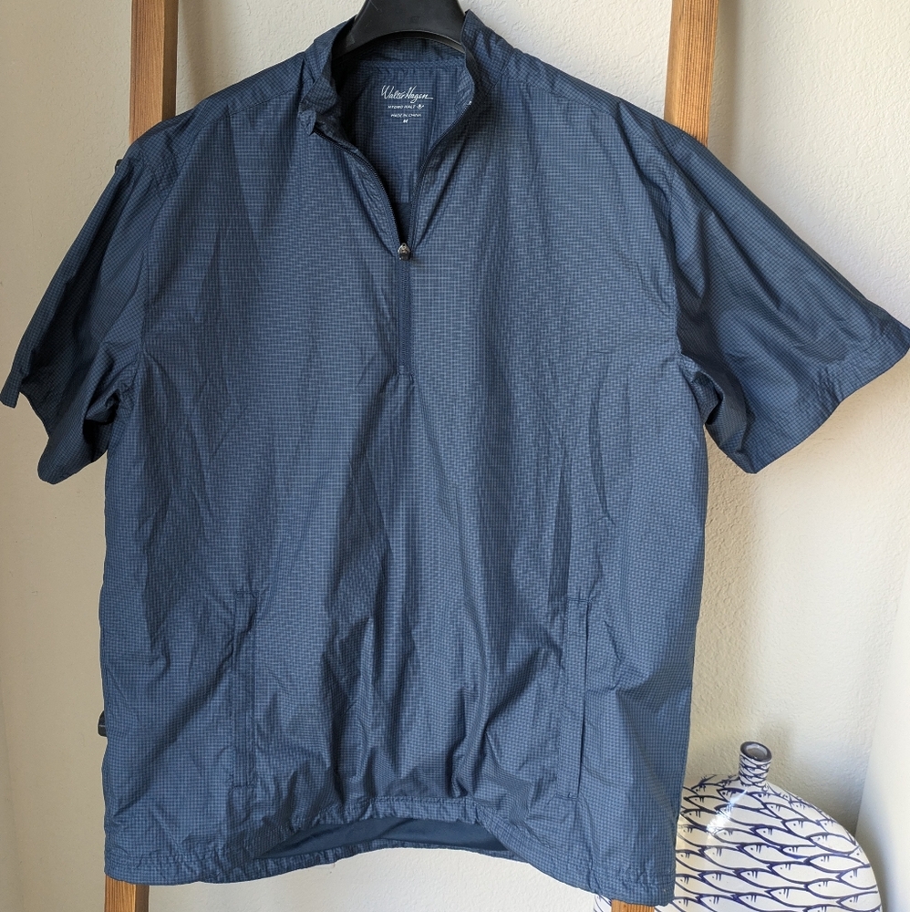 Walter Hagen Men's Blue Short Sleeve Windbreaker Jacket - Size M